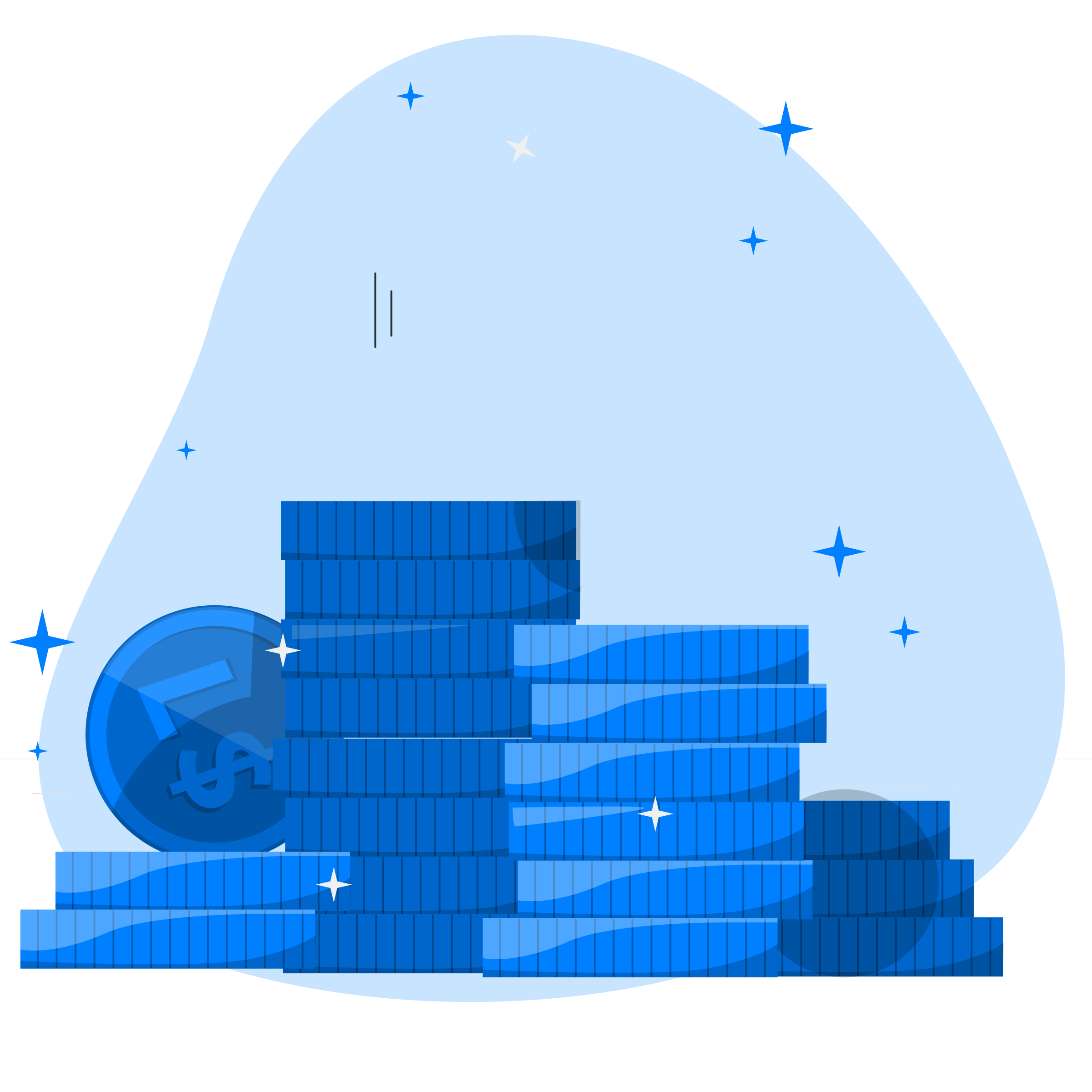 Stack of Logic.dev coins